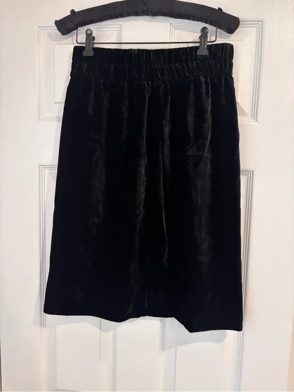 J.Crew black velour skirt size XS